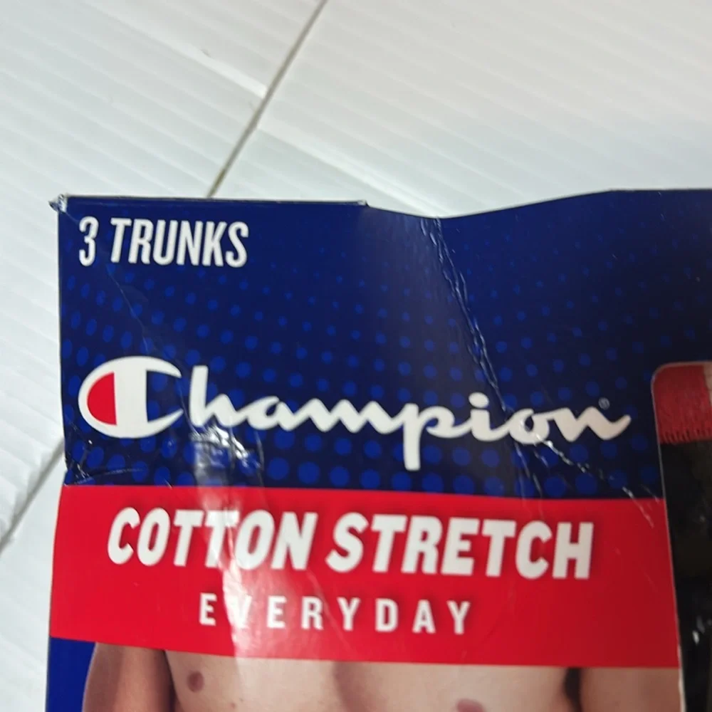 NWT 3PK Champion Stretch Cotton Trunks LG
